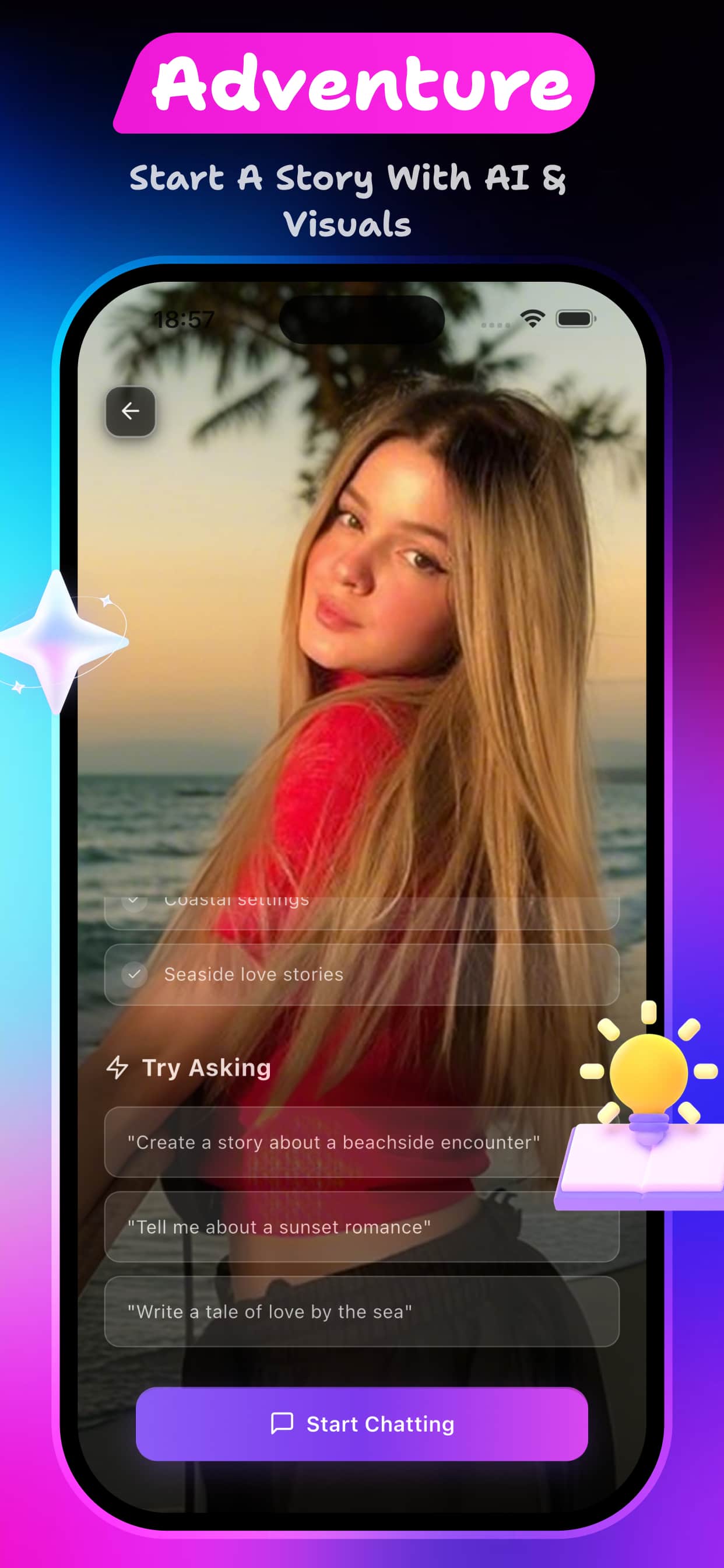 Curvae Home Screen